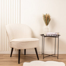 Scottish Everlastings Ltd. Scottish Everlastings Cream Boucle Cocktail Chair - thumbnail 1