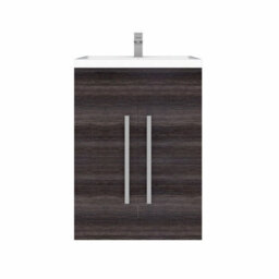 Sundaze Bathroom Furniture Storage Cabinet Freestanding Vanity Unit & Basin 600mm Charcoal - thumbnail 2
