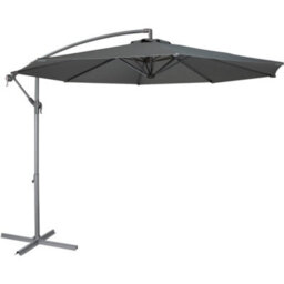 Loops Easy Open 3M Banana Parasol Grey - Garden Dining Umbrella Patio Cover Canopy - thumbnail 1