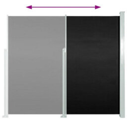 Vidaxl Patio Retractable Side Awning 140X500 Cm Black - thumbnail 6