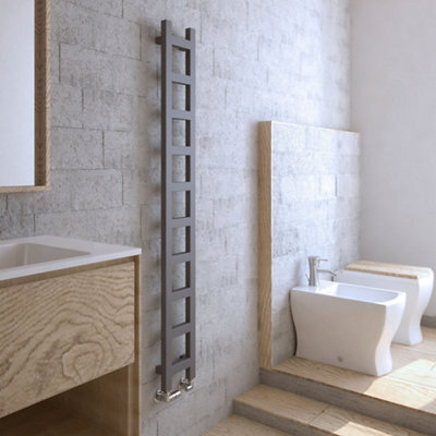 Terma Easy Sparkling Gravel Towel Warmer (W)200mm X (H)1600mm - image 1