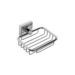 Soap Basket Dish In Chrome For Sink Wall Mount - thumbnail 1