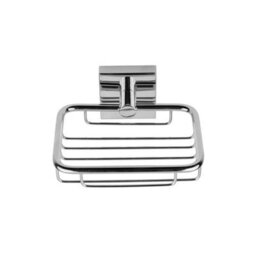 Soap Basket Dish In Chrome For Sink Wall Mount - thumbnail 2