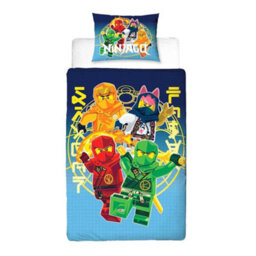 Lego Ninjago Squad Reversible Duvet Set Multicoloured (Single) - thumbnail 1