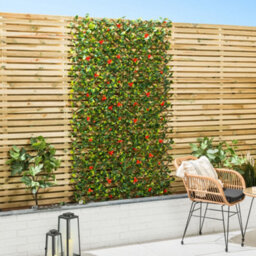 Christow Artificial Expanding Trellis Leaf Garden Screen 1M X 2M - thumbnail 3