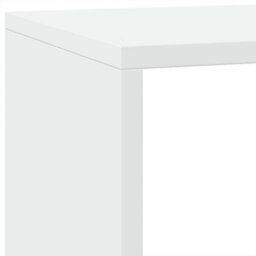 Berkfield Room Divider Bookcase 3-Tier White 137.5X29X103.5 Cm Engineered Wood - thumbnail 9