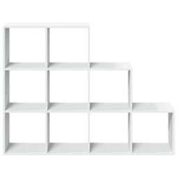 Berkfield Room Divider Bookcase 3-Tier White 137.5X29X103.5 Cm Engineered Wood - thumbnail 5