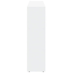 Berkfield Room Divider Bookcase 3-Tier White 137.5X29X103.5 Cm Engineered Wood - thumbnail 6