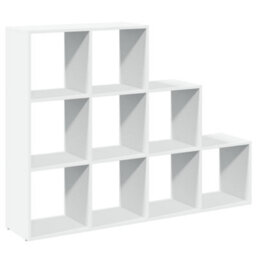 Berkfield Room Divider Bookcase 3-Tier White 137.5X29X103.5 Cm Engineered Wood - thumbnail 2