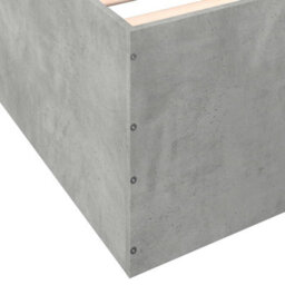 Berkfield Bed Frame Without Mattress Concrete Grey 150X200 Cm King Size - thumbnail 8