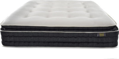 ELLE Decoration The Moonstone Natural Pocket Sprung, Double Mattress, Luxury Wool Handcrafted, Pressure Relief Pillowtop, Temperture Controlled - image 1