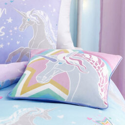 Bedlam Ombre Unicorn Purple Glow In The Dark Duvet Cover Set - thumbnail 5