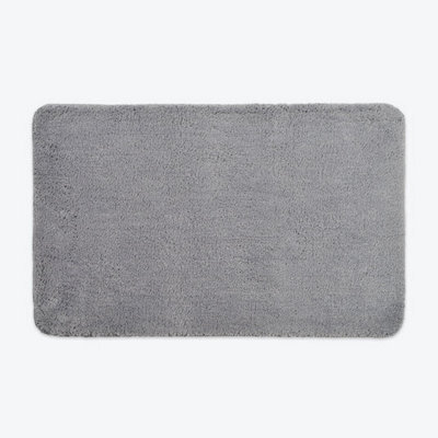 Allure Bath Fashions Luxury Microfibre Bath Mat Non-Slip - Dove Grey - image 1