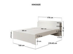 Noomi Evie Storage Bed With Headboard, Kingsize, White - thumbnail 6