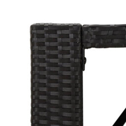 Berkfield 5 Piece Garden Bar Set With Cushions Black Poly Rattan - thumbnail 8