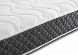 "Wilson Beds Limited Wilson Beds - 4Ft6 Double Standard Depth 8"" Quilted Hybrid Spring Mattress With A Layer Of Memory Foam And A Black Border" - thumbnail 2