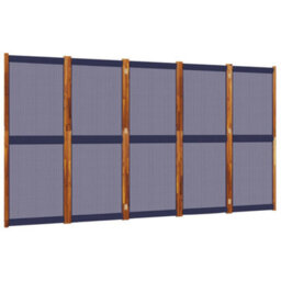 Walplus Dark Blue 5 Panel Room Divider 350X180 Cm Room Screen - thumbnail 2