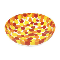 Verano Spanish Ceramics Petalo Hand Painted Ceramic Salad Fruit Bowl 26Cm In Red - thumbnail 2