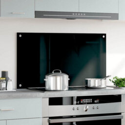 Walplus Kitchen Backsplash Black 90 X 50 Cm Tempered Glass - thumbnail 3