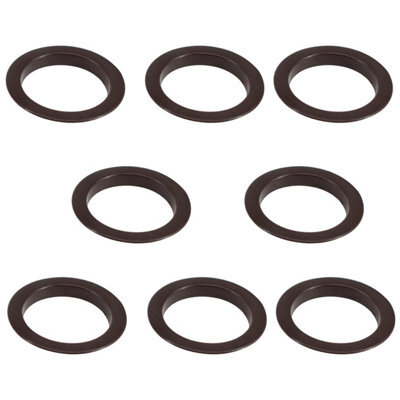 Neel Blue 40mm Curtain Eyelets Round Plastic Eyelets, Brown - 8Pcs - image 1