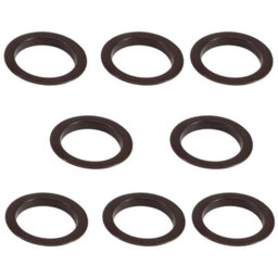 Neel Blue 40mm Curtain Eyelets Round Plastic Eyelets, Brown - 8Pcs - thumbnail 1