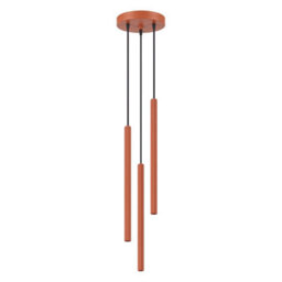 Sollux Lighting Arche Steel Red Ochre 3 Lights Modern Pendant Lamps