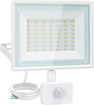 Aigostar Security Lights Outdoor Motion Sensor, 50W Pir Floodlight, 4300 Lumens Ip65 Waterproof 6500K Cool White - image 1