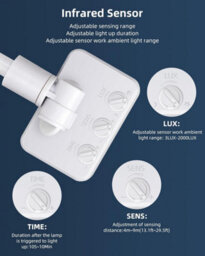 Aigostar Security Lights Outdoor Motion Sensor, 50W Pir Floodlight, 4300 Lumens Ip65 Waterproof 6500K Cool White - thumbnail 3