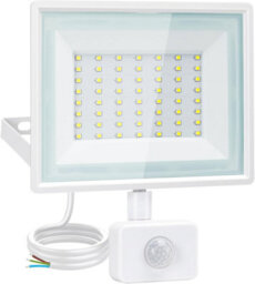 Aigostar Security Lights Outdoor Motion Sensor, 50W Pir Floodlight, 4300 Lumens Ip65 Waterproof 6500K Cool White - thumbnail 1