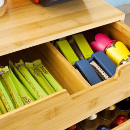 Sobuy Frg82-N, Bamboo Home Office Desk Tidy Organiser, Desktop Monitor Stand, W31Xd30Xh17.6 - thumbnail 9