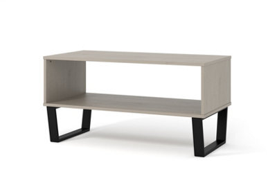 Core Products Grey Waxed Coffee Table With Under Storage Shelf, H46.6Cm X W91.0Cm X D45.0Cm - image 1