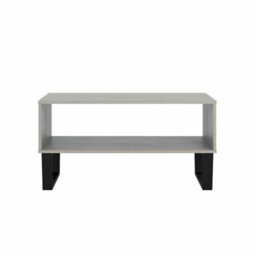 Core Products Grey Waxed Coffee Table With Under Storage Shelf, H46.6Cm X W91.0Cm X D45.0Cm - thumbnail 2