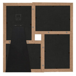 Berkfield Collage Photo Frame For 4X(10X15 Cm) Picture Light Brown Mdf - thumbnail 3
