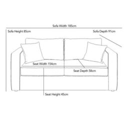 Xample Oxford Beige Fabric 3-Seater Sofa Bed - Convertible Design, Foam & Fibre Cushions, Easy-Glide Base, Accent Pillows Included - thumbnail 2