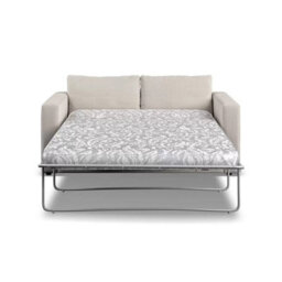Xample Oxford Beige Fabric 3-Seater Sofa Bed - Convertible Design, Foam & Fibre Cushions, Easy-Glide Base, Accent Pillows Included - thumbnail 7