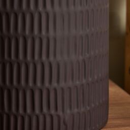 Inlight Bournville Ceramic Round Matt Chocolate Table Lamp - thumbnail 3