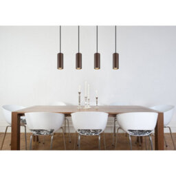 Luminosa Lighting Luminosa James Bar Pendant Ceiling Light Bronze Colored Matt 4X Gu10 - thumbnail 6