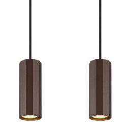Luminosa Lighting Luminosa James Bar Pendant Ceiling Light Bronze Colored Matt 4X Gu10 - thumbnail 4