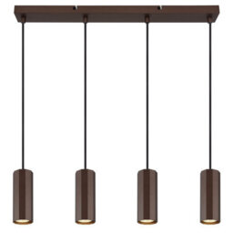 Luminosa Lighting Luminosa James Bar Pendant Ceiling Light Bronze Colored Matt 4X Gu10 - thumbnail 3