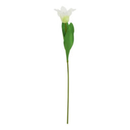 Hill Interiors The Natural Garden Collection Parrot Tulip Artificial Flower White/green (One Size) - thumbnail 2