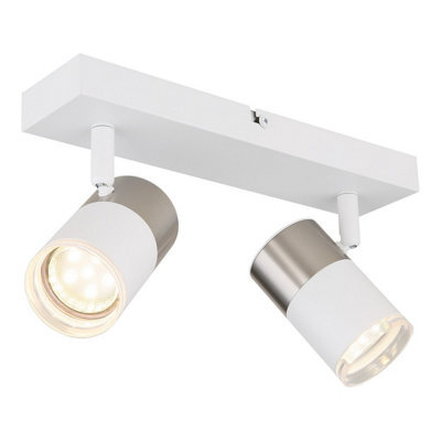 Luminosa Lighting Luminosa Brisbon Twin Ceiling Spotlight White Matt 2X Gu10 - image 1