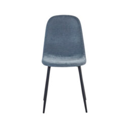 Oakham Alverton Premium Denim Blue Chenille Upholstered Dining Chairs - Set Of 4 - thumbnail 3