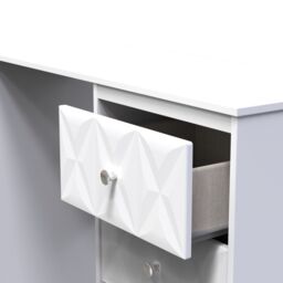 Genoa Ready Assembled Matt White 6 Drawer Non-Extendable Dressing Table (H)785mm (W)1248mm (D)390mm - thumbnail 4