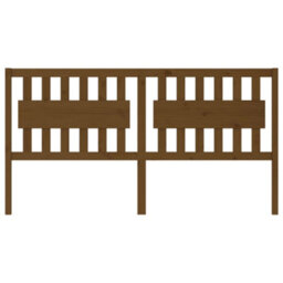 Berkfield Bed Headboard Honey Brown 185.5X4X100 Cm Solid Wood Pine - thumbnail 3