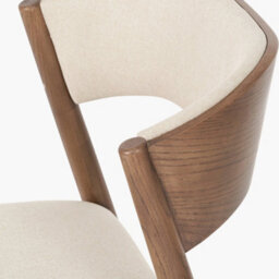 Pacific Lifestyle Dark Wood Retro Dining Table And 6 Chairs - thumbnail 7