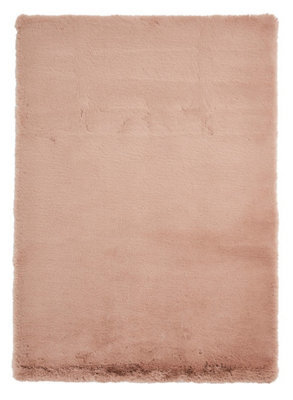 Mink Shaggy Rug, 80mm Thickness Plain Rug, Anti-Shed Rug, Modern Luxurious Rug For Bedroom, & Dining Room-150Cm X 230Cm - image 1