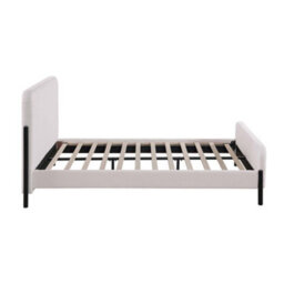 SlumberWorx Thetford Ivory Boucle Fabric Bed Frame - thumbnail 4