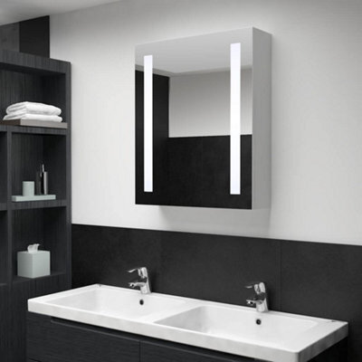 Vidaxl Led Bathroom Mirror Cabinet 50X13X70 Cm - image 1