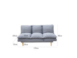 DS Living The Amalfi 3 Seater Sofa In Grey Or Sky Blue - thumbnail 7