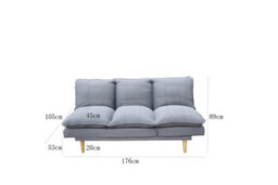 DS Living The Amalfi 3 Seater Sofa In Grey Or Sky Blue - thumbnail 9